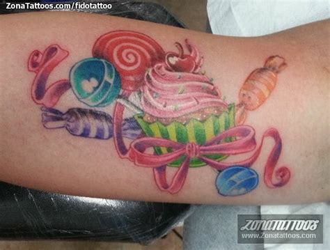 Tattoo Of Sweets Candy Cupcakes