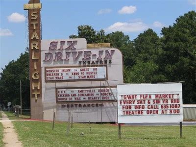 On the weekends get there when the gates open and chill out til the movie start. Starlight 6 Drive-In; Atlanta, GA - Drive-In Movie ...