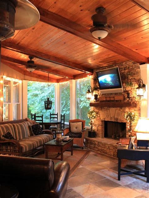 10 Fireplaces We Love From Hgtv Fans Home House Cozy Cabin Interior
