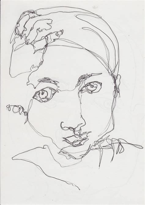 I draw a tiny horizontal line for the top and bottom of their head relative to the size of my paper. 16 best images about Contour Line on Pinterest | Best ...