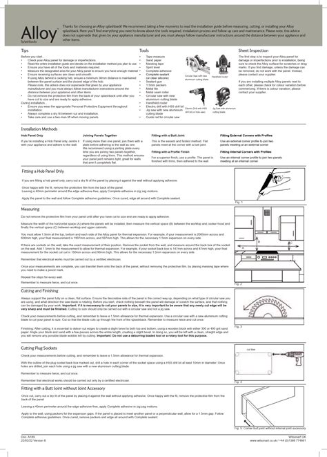 Wilsonart SPLASHBACK