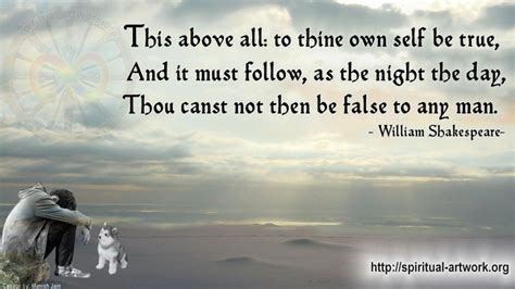 This Above All To Thine Own Self Be True William