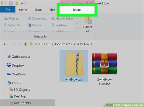 4 Ways To Open A Zip File Wikihow