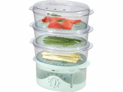 Aprender la técnica correcta para cocinar verduras al vapor tiene que ser básico para una alimentación saludable. Cocina al vapor - 750 W Bomann | www.cocinista.es