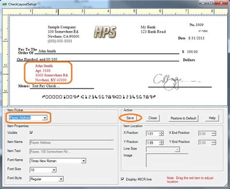 Before you think about the actual content of the message, give proper consideration to how you fill out the envelope. How can I customize the payee address on check?