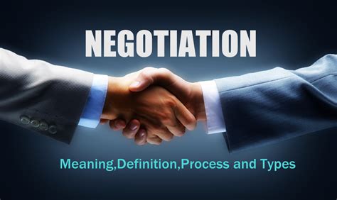 Negotiation Process Meaning Definition Process And Types