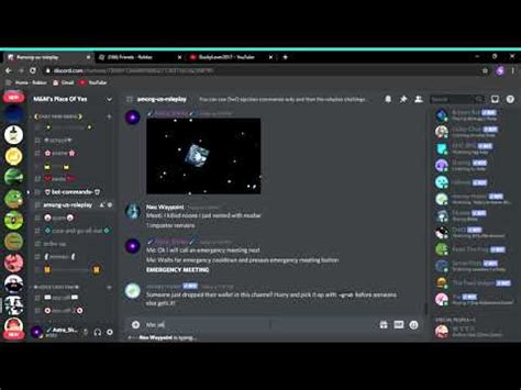 Playing An Among Us Roleplay In Discord Against Bots Round YouTube