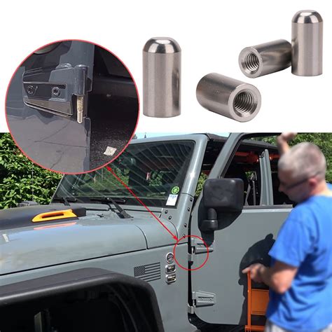 For Jeep Wrangler Door Pin Guides Hinge Liners Prevent  