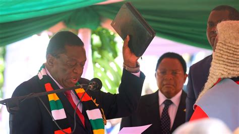 Emmerson Mnangagwa Sworn In As President Of Zimbabwe