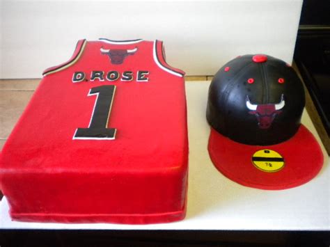 Chicago Bulls Jersey And Cap Cake