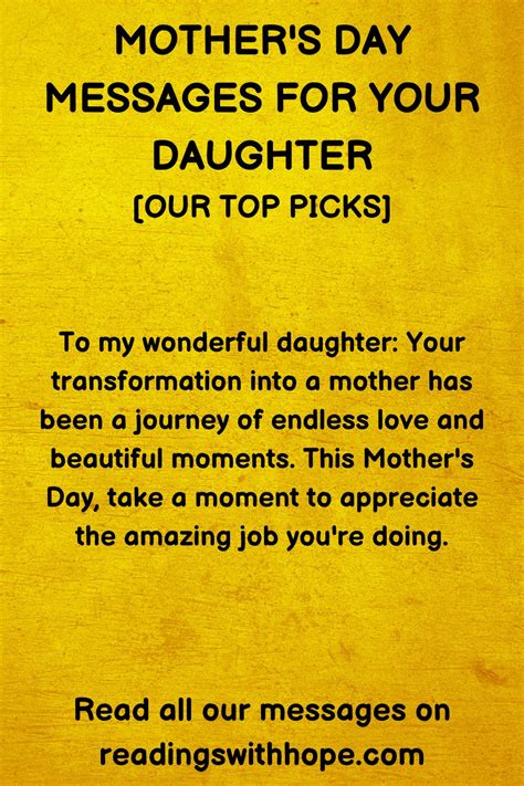 45 Mothers Day Messages For Your Daughter