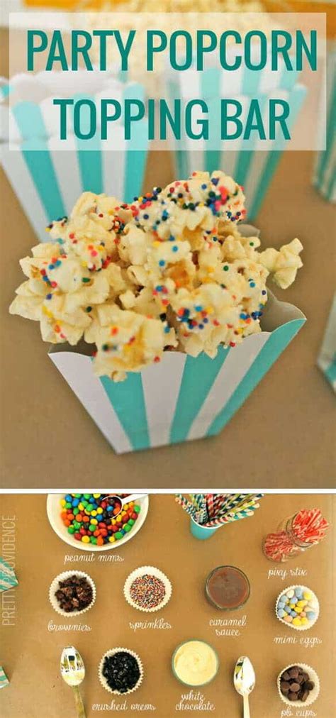 Popcorn Topping Bar For Parties