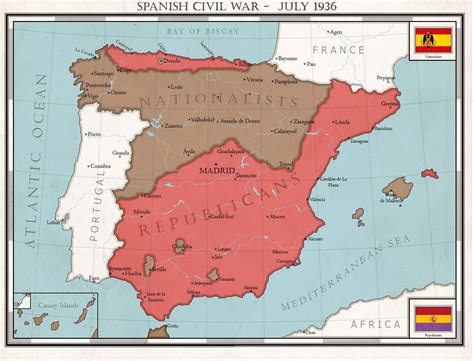 Spanish Civil War July 1936 Bay Of Biscay Valladolid Alternate