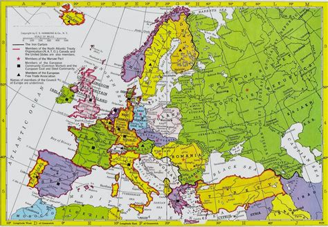 Scarica la cartina politica dell'italia pronta da stampare. Storia dell'Anno 1961: Mappa politica dell'Europa nel 1961