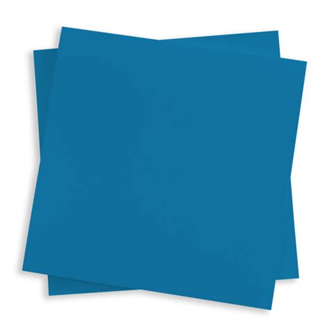 Cyan Blue Square Flat Card 6 14 X 6 14 Gmund Colors Matt 111c Lci