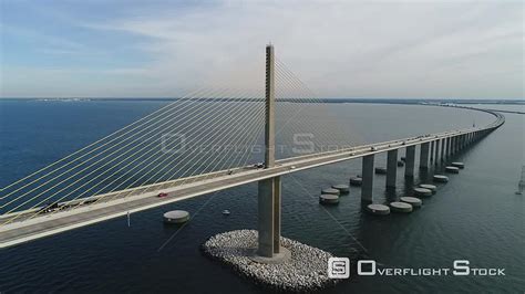 Overflightstock Drone Video Of The Bob Graham Sunshine Skyway Bridge St Petersburg Florida