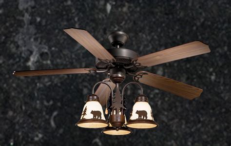 Looking for the perfect ceiling fan with cage light to compliment your rustic industrial decor? Rustic Ceiling Fan - 52 inch Wilderness w/ Light Kit ...
