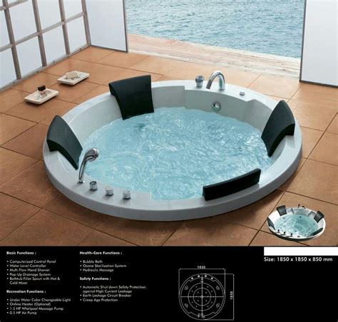 White Acrylic Jacuzzi Massage Bath Tub Ft Round Seater For SPA At Rs In Aurangabad