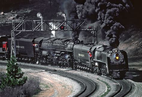Steam Locomotive Train With Black Smoke Coming Out Image