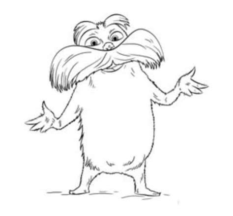 How To Draw Lorax Easy Step By Step Tutorial For Kids