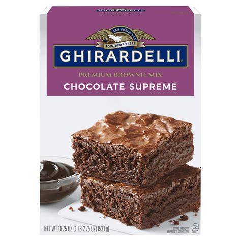 Ghirardelli Chocolate Supreme Premium Brownie Mix Shop Baking Mixes