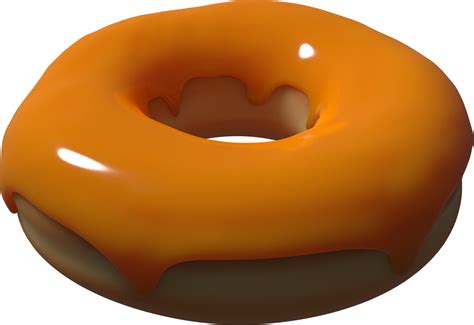 Caramel Donut 3d Illustration 10286218 Png
