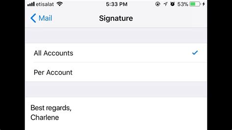 How To Change Email Signature On Iphone 6 Plus Youtube