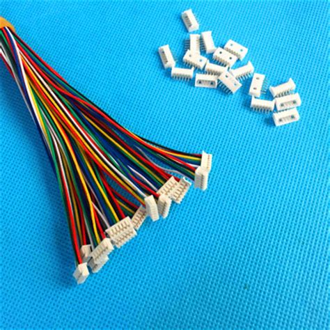 Micro Jst 125mm 6 Pin Male And Female Connector With Wires Cables 20sets