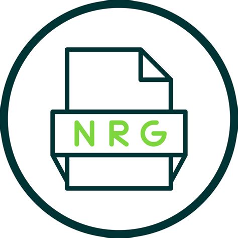 Nrg File Format Icon 15991715 Vector Art At Vecteezy