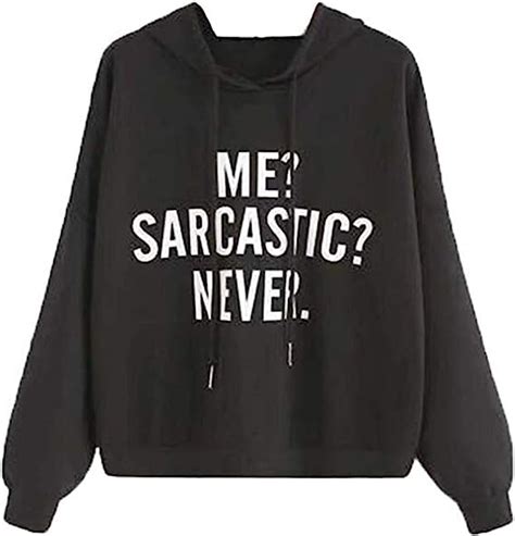 Fcyoso Women Graphic Funny Sweatshirt Long Sleeve Casual Hoodie