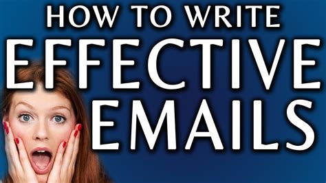 How To Write Good Effective Emails Well In English Youtube
