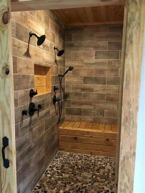 Astounding Bath And Shower Tile Designs To Your Home Rustic Bathroom Shower Rustic Bathrooms