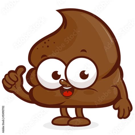 Vector Cartoon Illustration Of A Happy Poop Character Acheter Ce