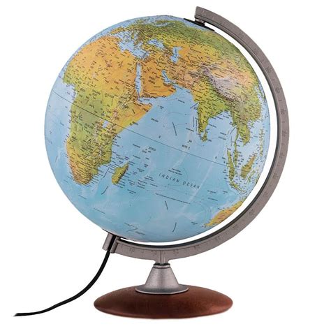Waypoint Geographic Tactile 12 In Raised Relief Desktop Globe Blue