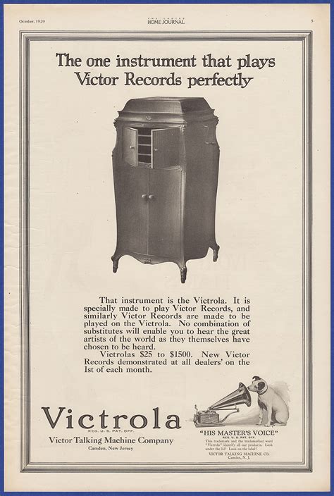 Vintage 1920 Victor Victrola Phonograph Talking Machine Model Xvii Print Ad 20s Ebay