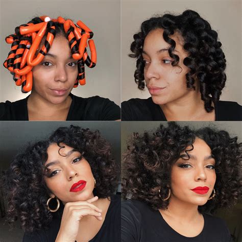 Fresh Best Flexi Rod Set On Natural Hair For Short Hair Stunning And