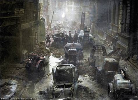 Horror Of The Blitz In London As Never Seen Before Daily Mail Online