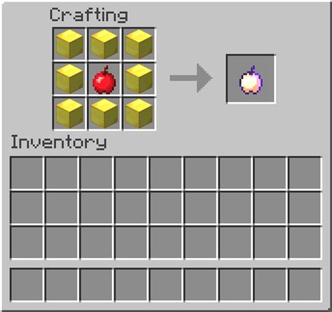 Enchanted Golden Apple Craftable Again Minecraft Data Pack