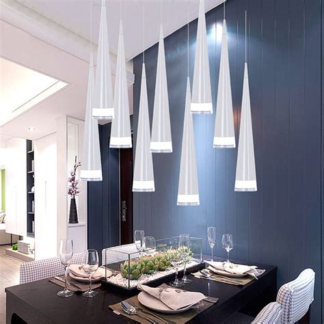 Contemporary dining room lights have to be both functional and aesthetically pleasing to add ambiance to the space without being a distraction. Dining room lights staircase hanging lamp modern pendant ...