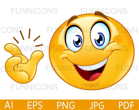 Clipart Cartoon Of Emoji Emoticon Snapping His Fingers Gesturing Easy