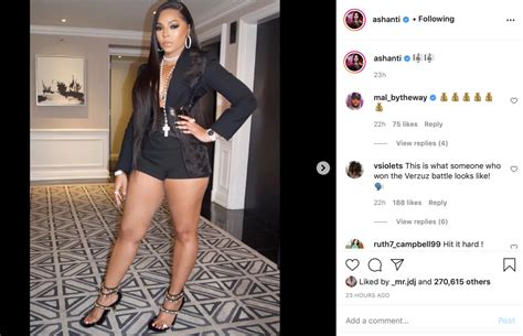 ‘natural Body For Me Ashanti Shows Off Her Legs In Latest Fashion Post