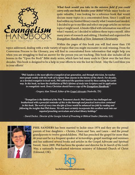 Evangelism Handbook Kachelman Publications
