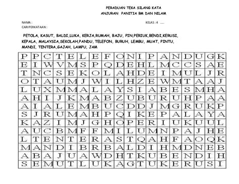 Nota pendidikan islam tingkatan 5 (kbsm). Peraduan teka silang kata thn 2