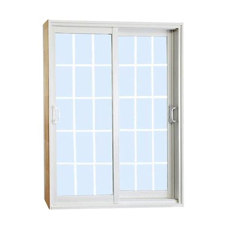 Stanley Doors 60 In X 80 In Double Sliding Patio Door With 15 Lite