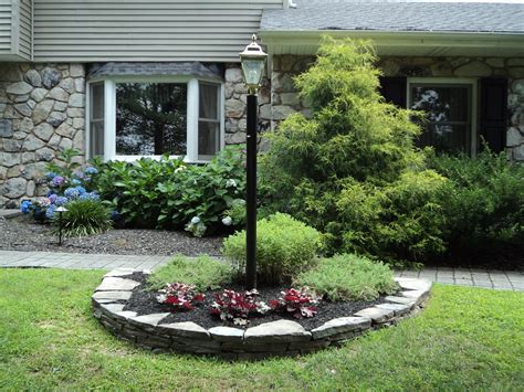 Buy garden lamp post and get the best deals at the lowest prices on ebay! Natural stone wall at lamp post landscape bed Northampton ...