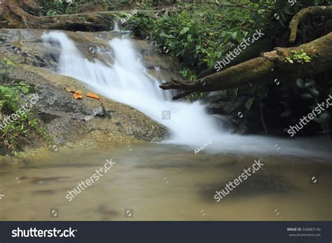 Beautiful Scenery Kanching Waterfall Malaysia Soft Stock Photo