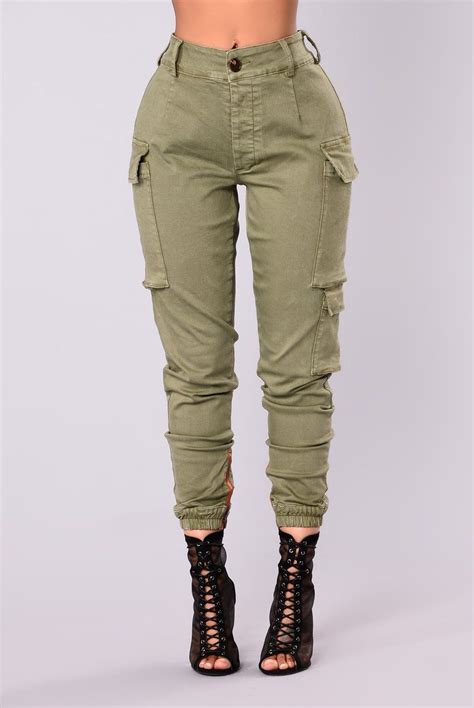 Kalley Cargo Pants Olive Pants Fashion Nova In 2021 Olive Green