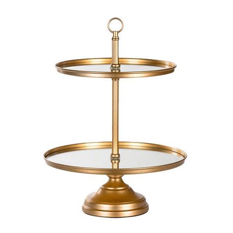 Gold 2 Tier Stand Tiered Stand Cake Stand Set Gold Cupcake Stand