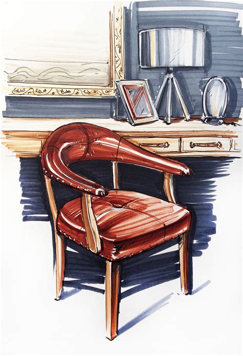 Sketch Furniture Design Sketches Drawing Furniture Interior Design