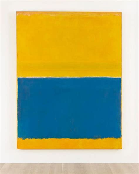 Sold At Auction Mark Rothko Mark Rothko Untitled Yellow And Blue